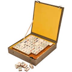 Antique Mahjong Game Set