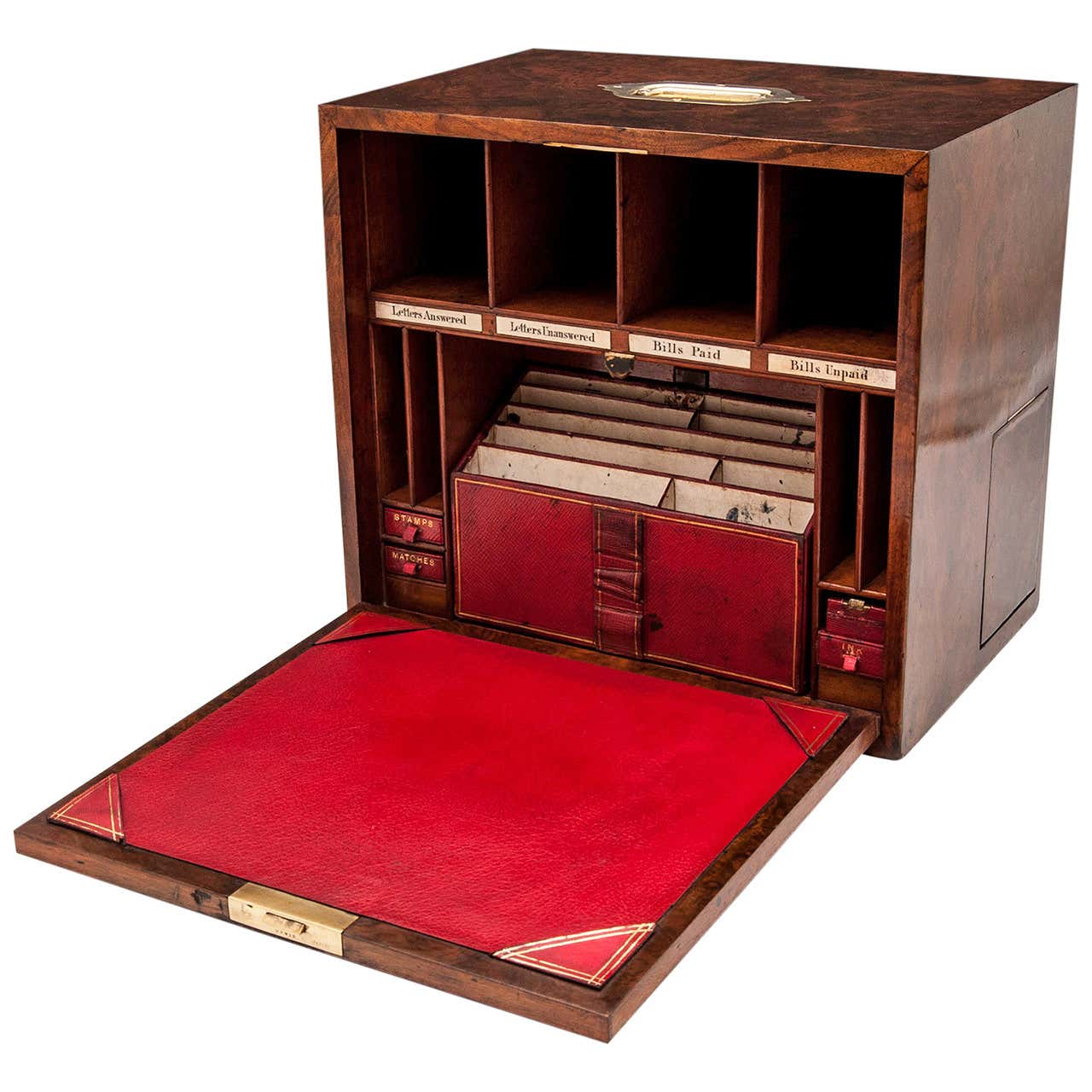 Burr Walnut Stationery Box at 1stDibs | wooden stationery box