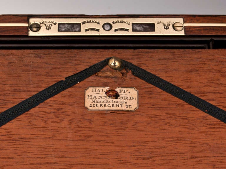 Kingwood Antique Writing Box with Brass inlays 3