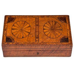 George III Antique Satin Birch Box