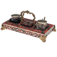 Antique Boulle Inkstand