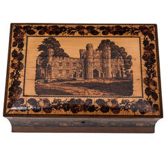 Battle Abbey Tunbridge Ware Jewellery Box