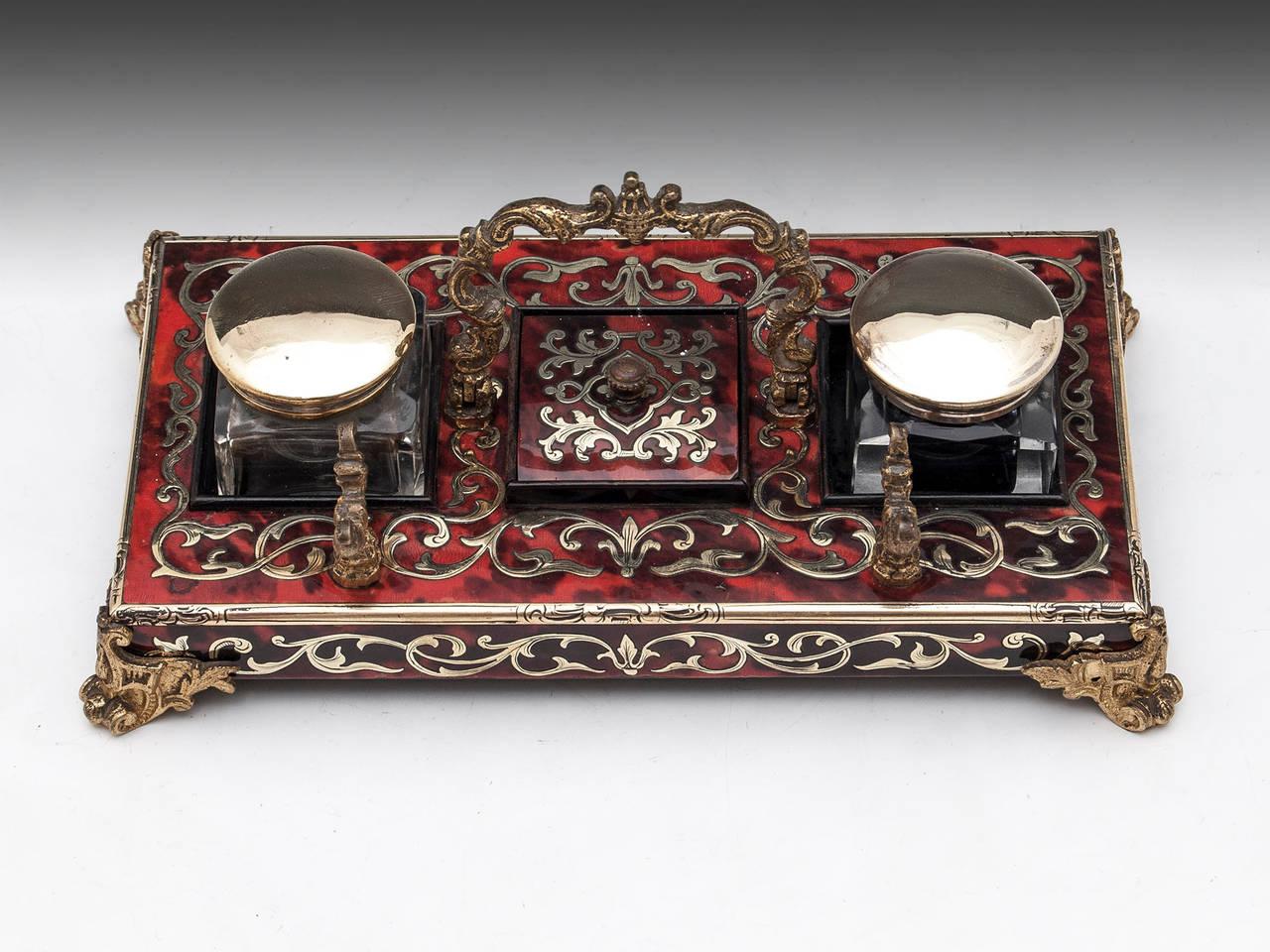 20th Century Boulle Inkstand