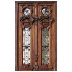 Antique doors complimented by architectural elements