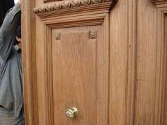 Solid Hand Carved solid oak double entry door