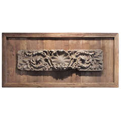Cement Frieze Framed in Wood