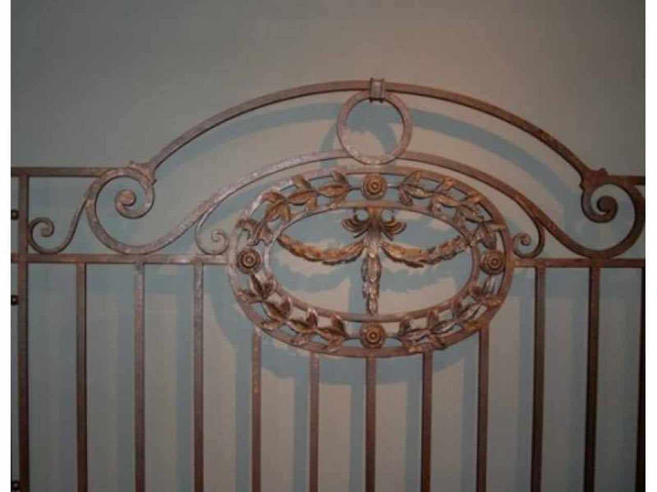 Early 20th Century Deco Vintage Antique Bed Frame For Sale