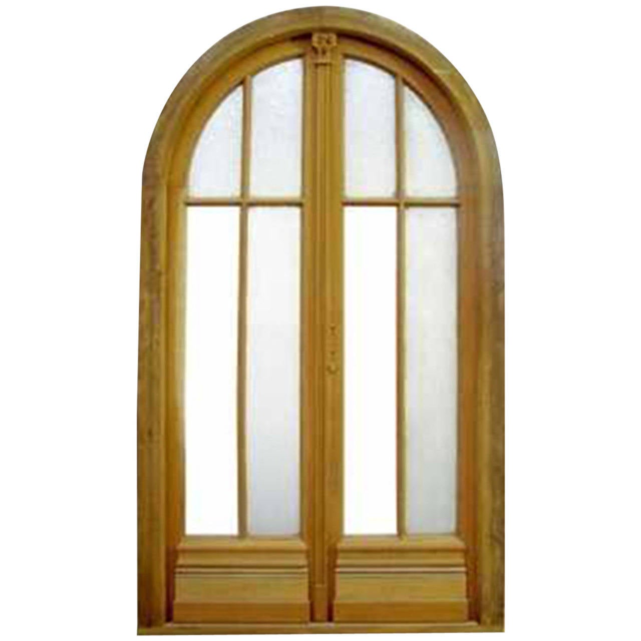 ArchTop Double Glass Door For Sale at 1stDibs
