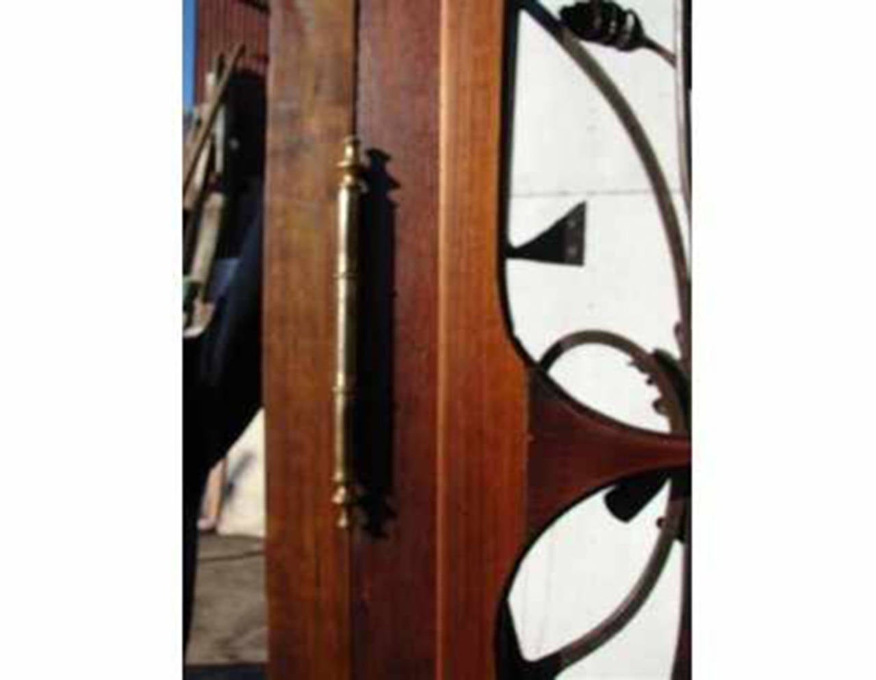 Art Nouveau Antique Double Front Door For Sale 4
