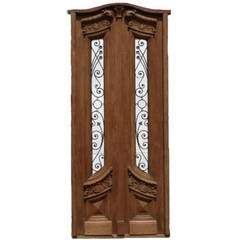 Used Spectacular Art Nuveau Tall Double Front Door