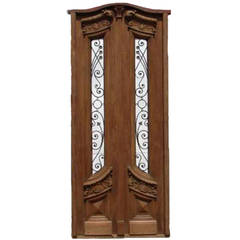 Spectacular Art Nuveau Tall Double Front Door