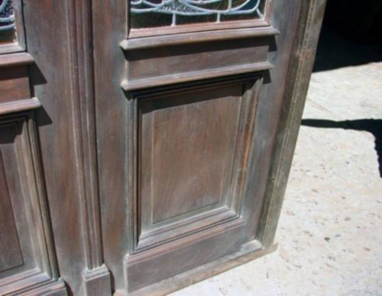 antique stained glass doors for sale