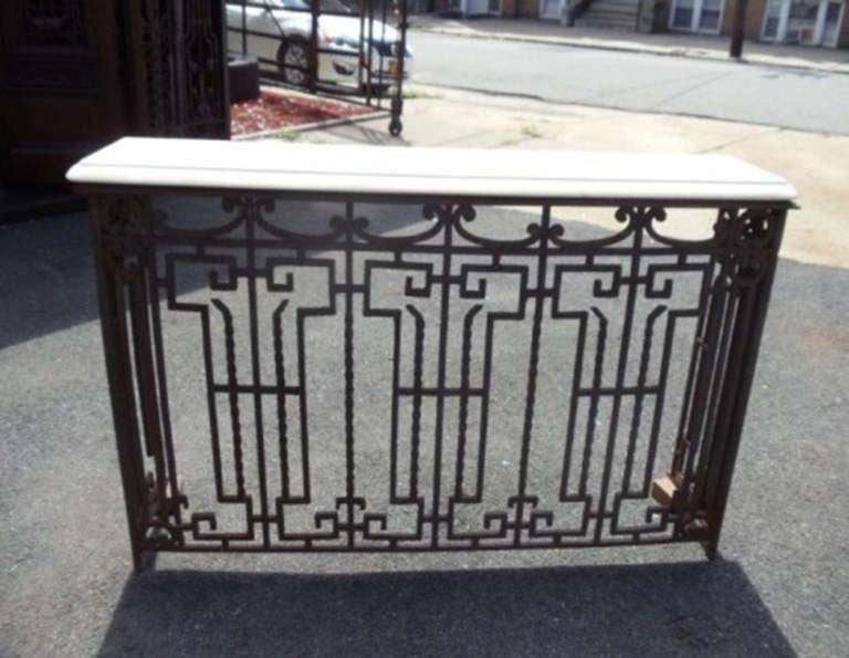 Wrought Iron Console