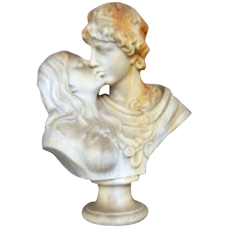 Statue hand Carved marble at 1stdibs