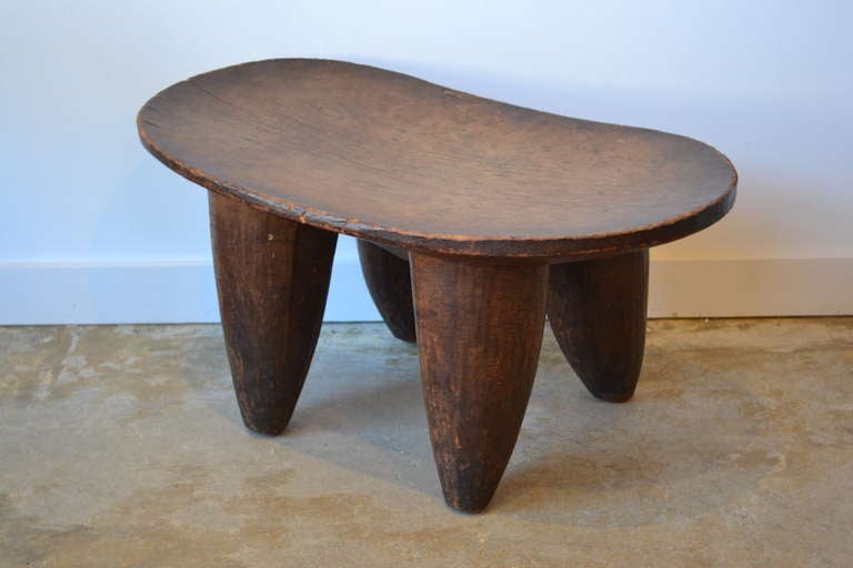 Carved Wooden African Stool