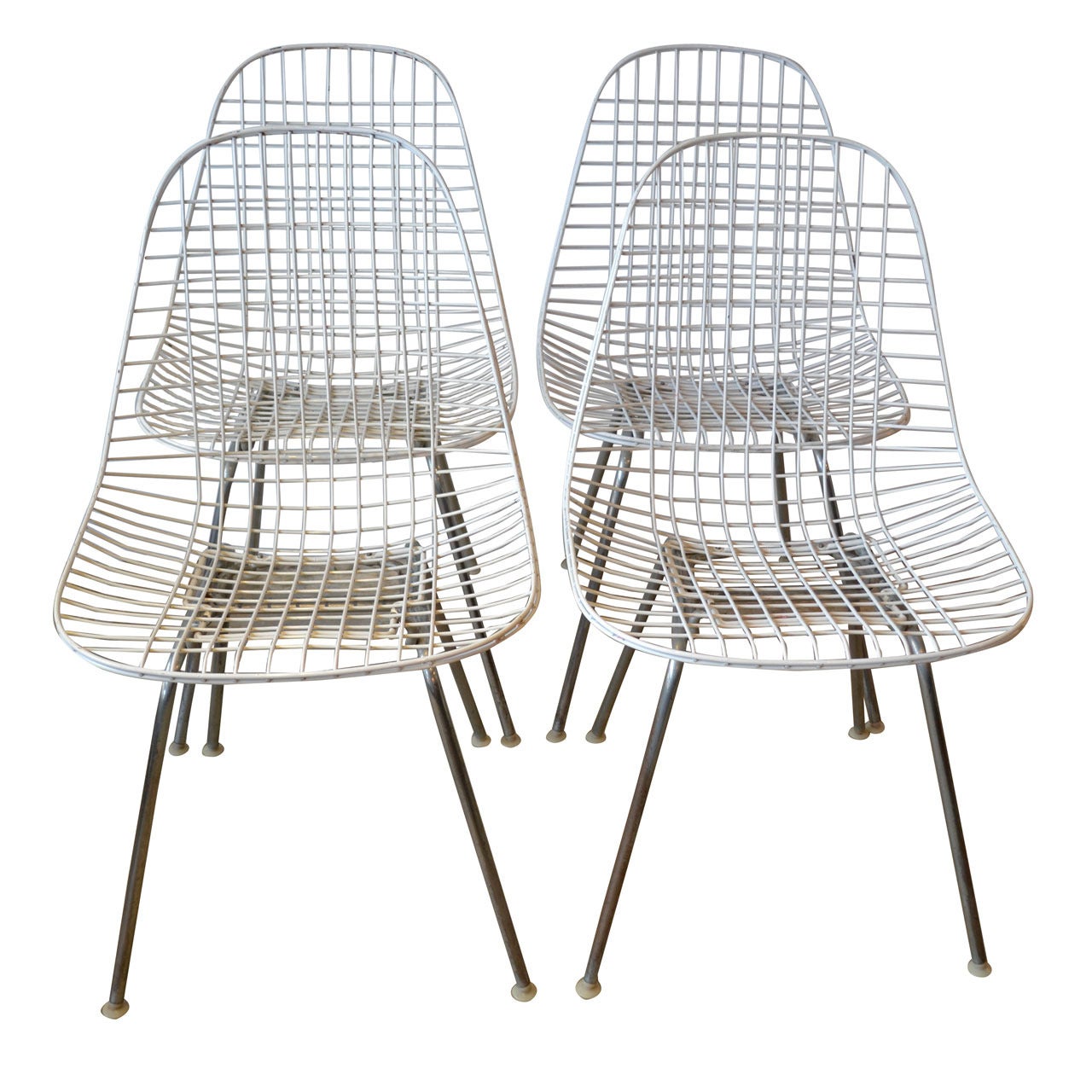 Chaises de salle à manger Eames Wire d'Herman Miller