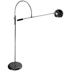 robert sonneman "orbitor" chrome floor lamp