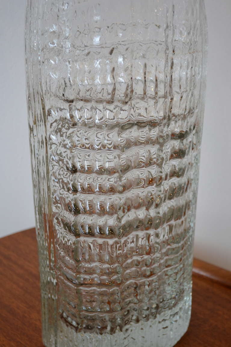 Mid-Century Modern Tapio Wirkkala for Rosenthal Massive Art Glass Sculptural Vase, circa 1960s For Sale