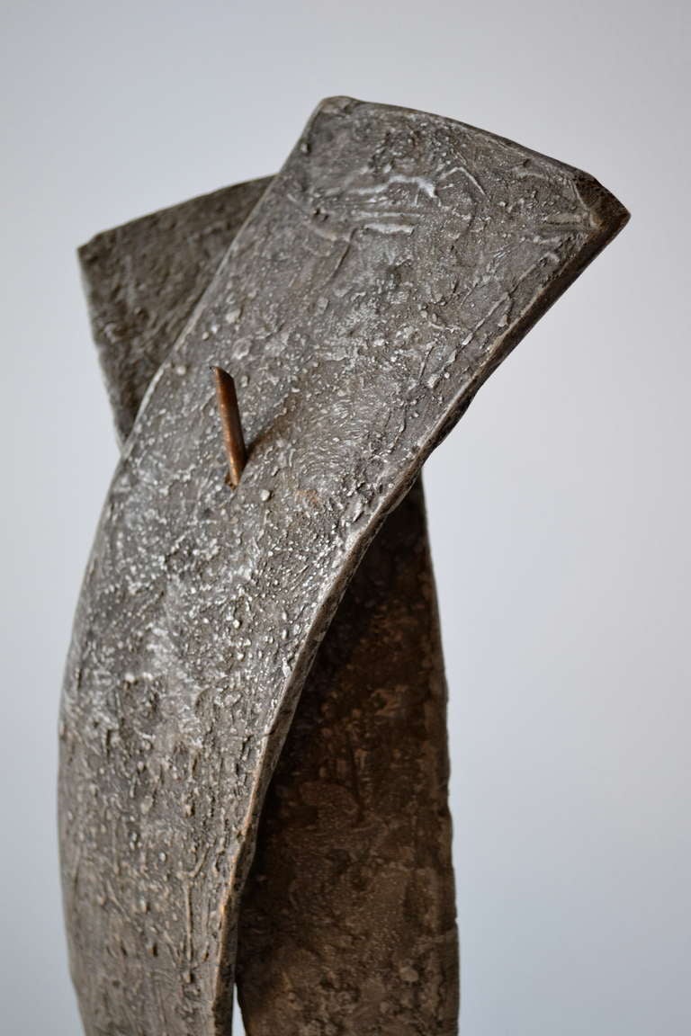 Bronze Brutalist Sculpture by Seff Weidl, Germany, Mid Century In Good Condition For Sale In Bedford Hills, NY