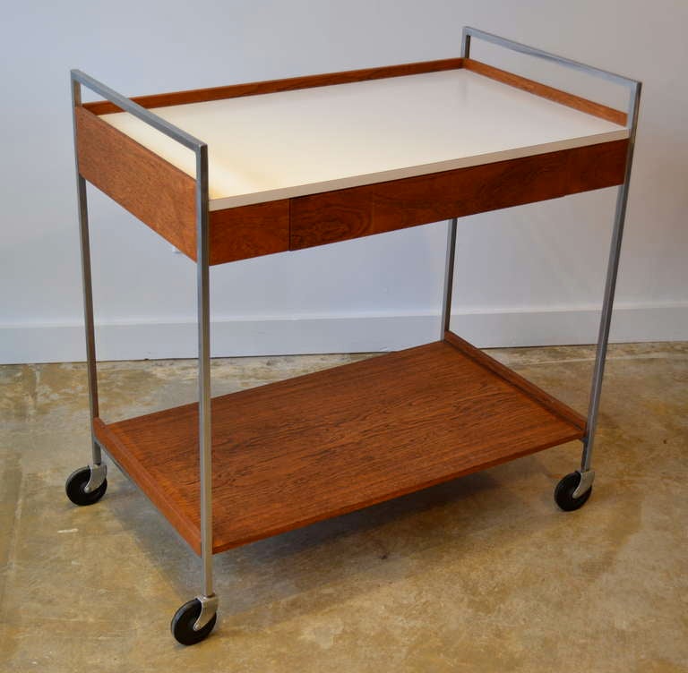 one owner serving cart in excellent condition.