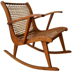 Vintage mid-century tubbs vt rocking chair