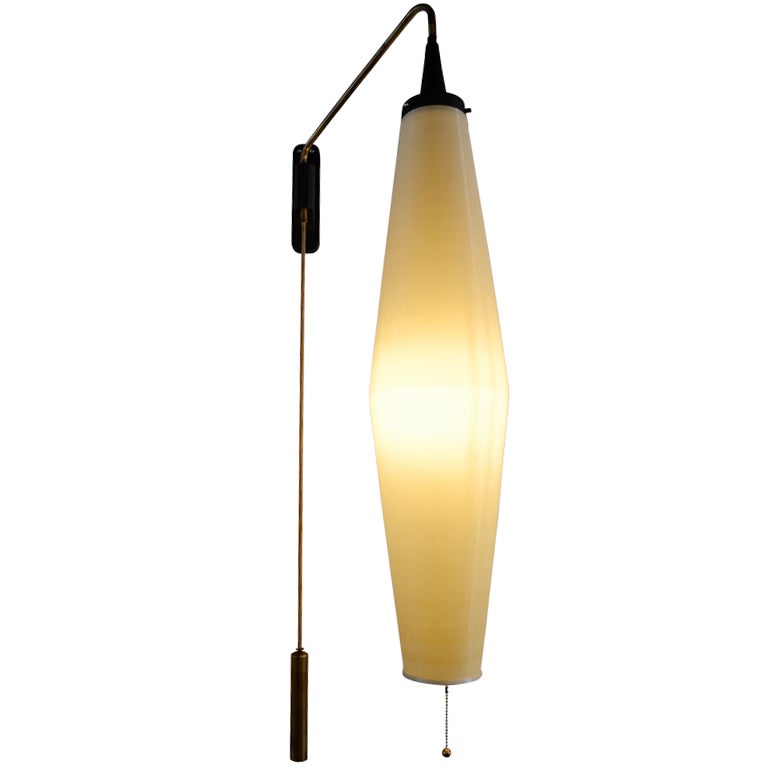 Wall Mounted Pendant Light By Heifetz at 1stdibs