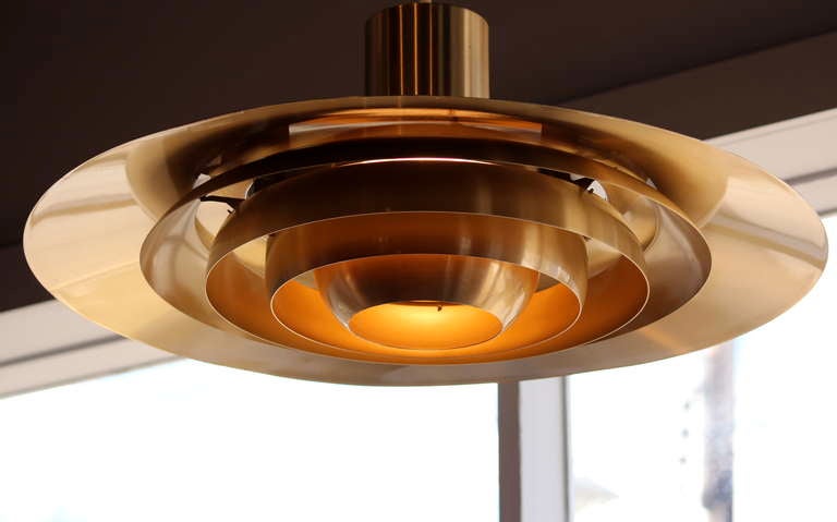 Danish Pendant Light In Excellent Condition In Bedford Hills, NY