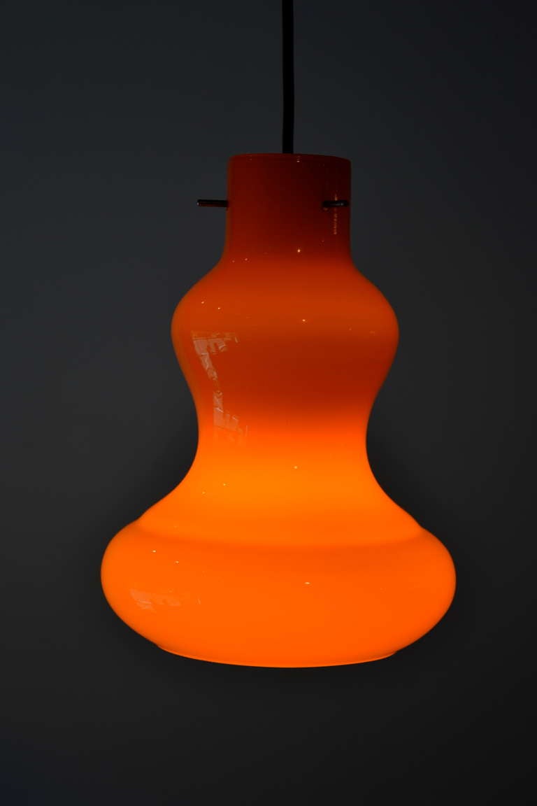 orange pendant light