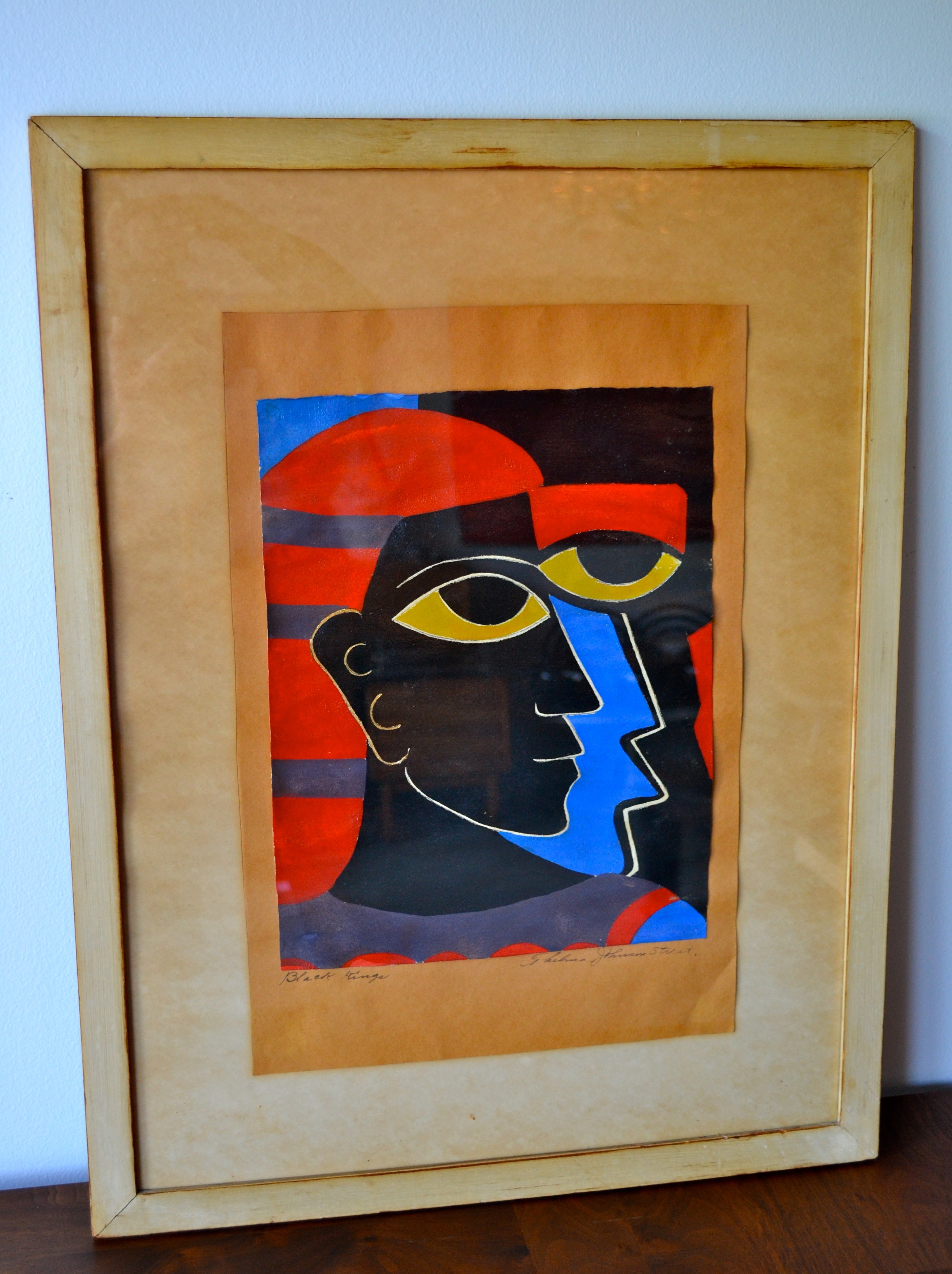 egyptian inspired "black kings" by african-american artist thelma johnson streat