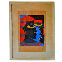 egyptian inspired "black kings" by african-american artist thelma johnson streat