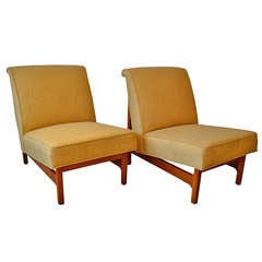 Mid Century Danish Slipper Chairs