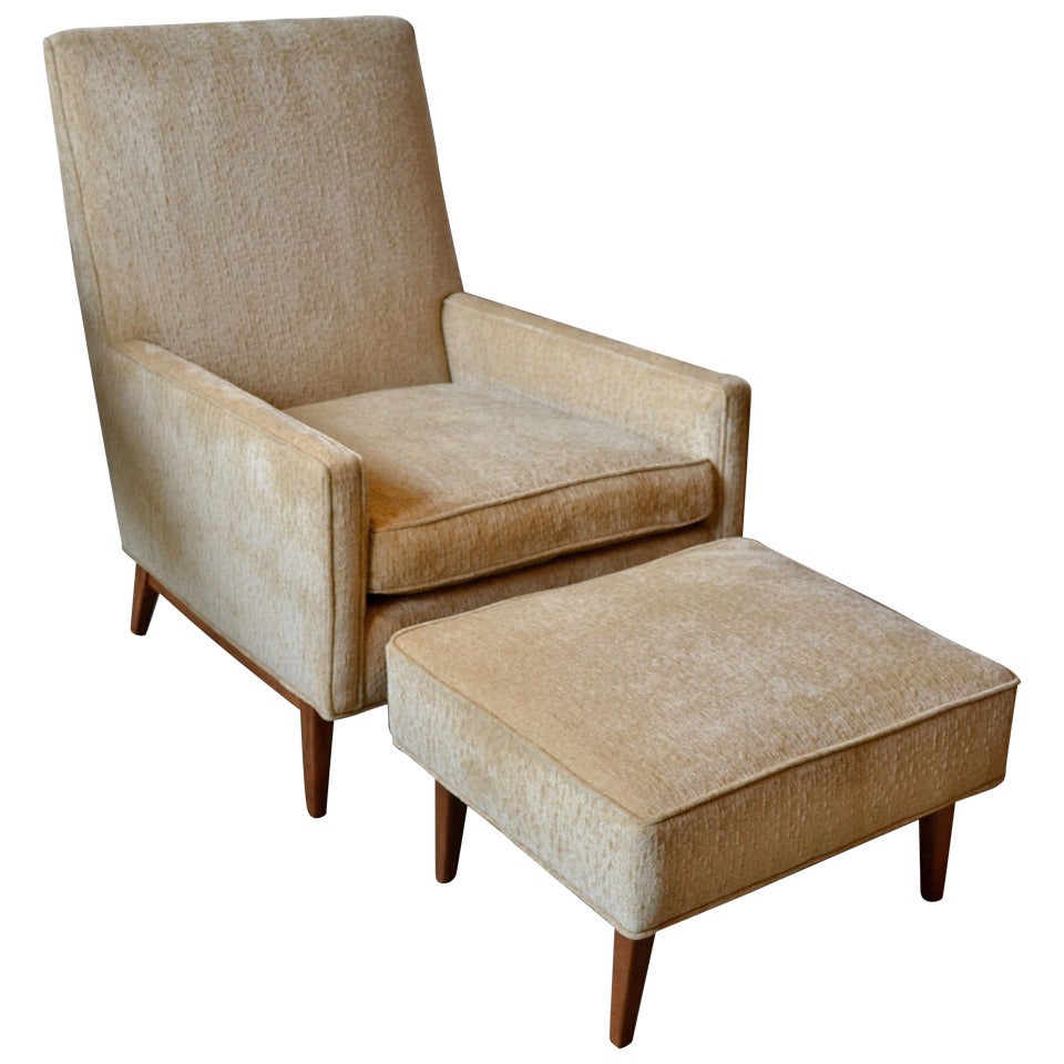 Paul McCobb Lounge Chair and Ottoman