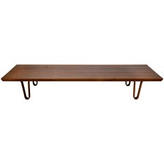Mid Century Modern Bench or Coffee Table by Edward Wormley for Dunbar