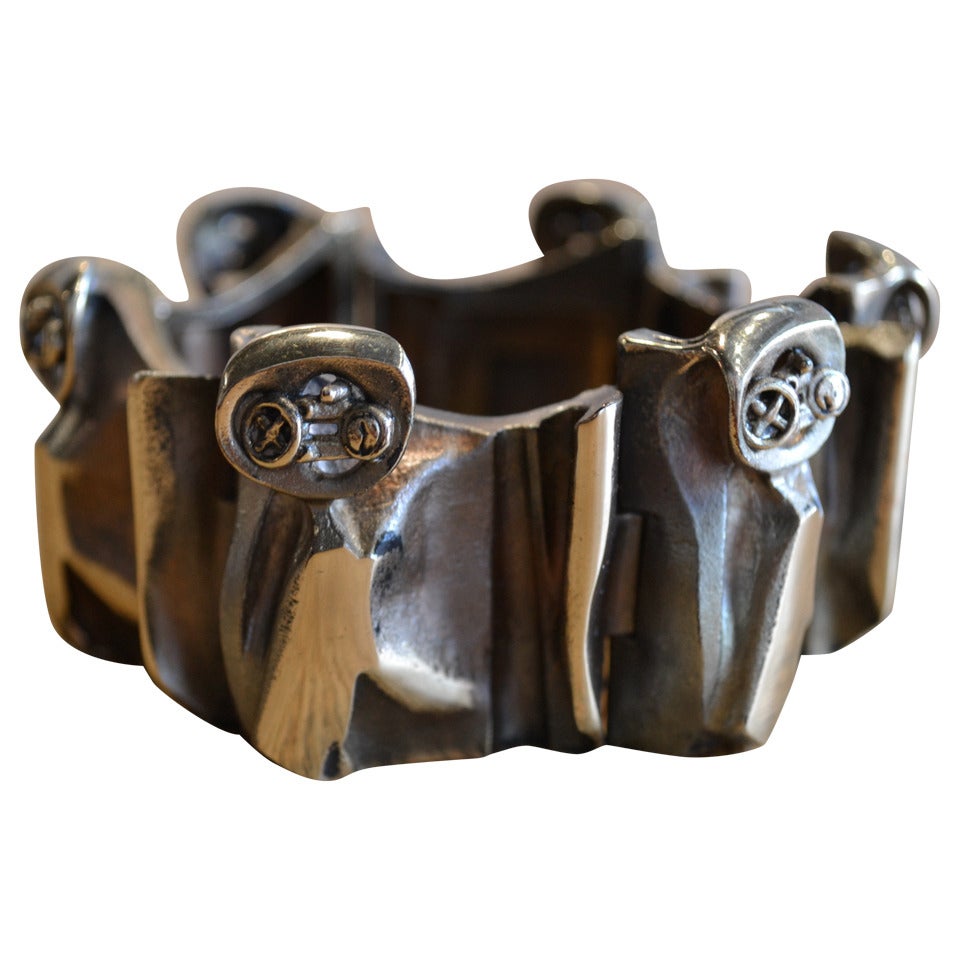 flame bronze "maginot" bracelet by bjorn weckstrom for lapponia