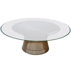 warren platner round coffee table for knoll