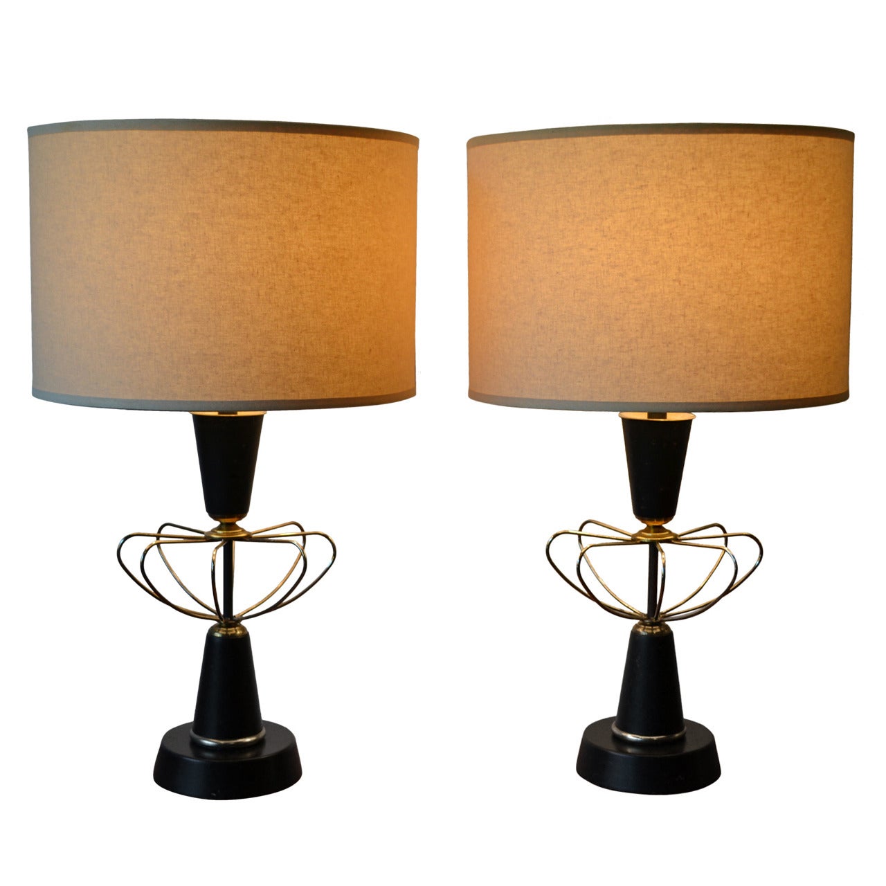 Atomic Age Table Lamps in the Manner of Paul McCobb