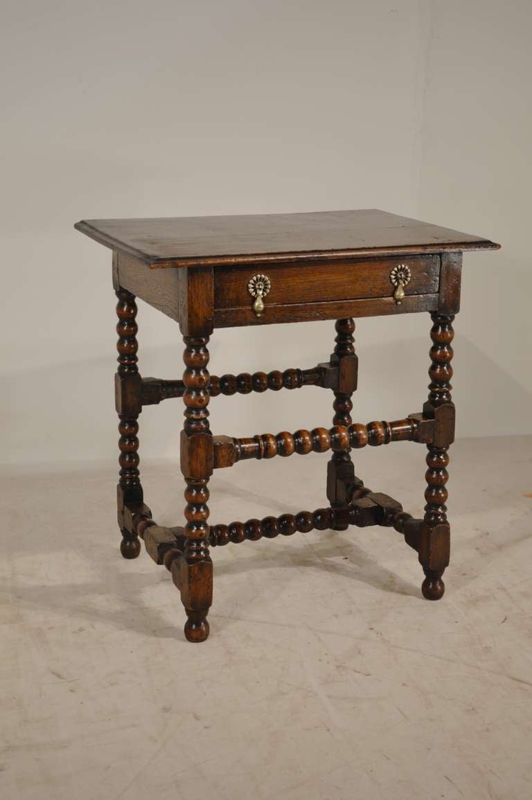 18th Century English  Bobbin Side Table 1