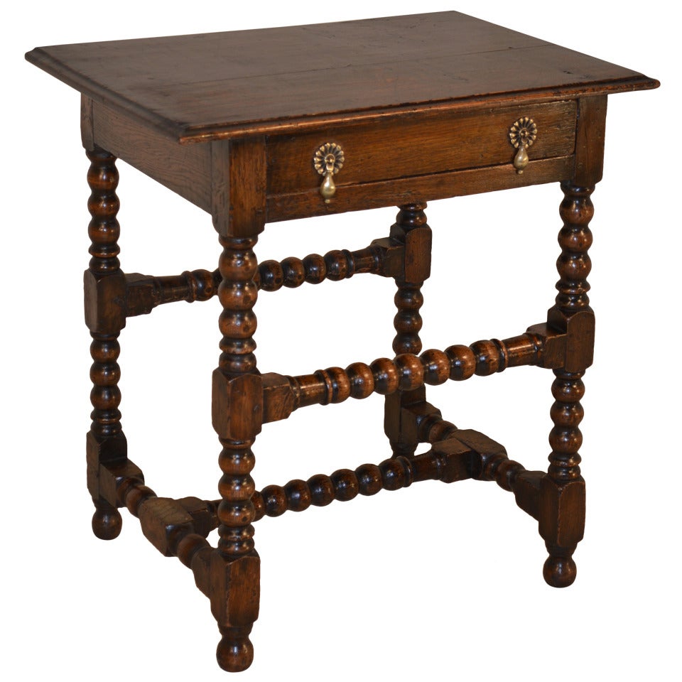 18th Century English  Bobbin Side Table