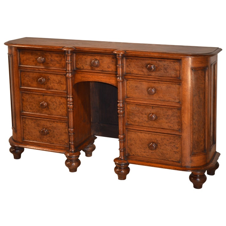 19th Century Bird's-Eye Maple Sideboard For Sale at 1stDibs