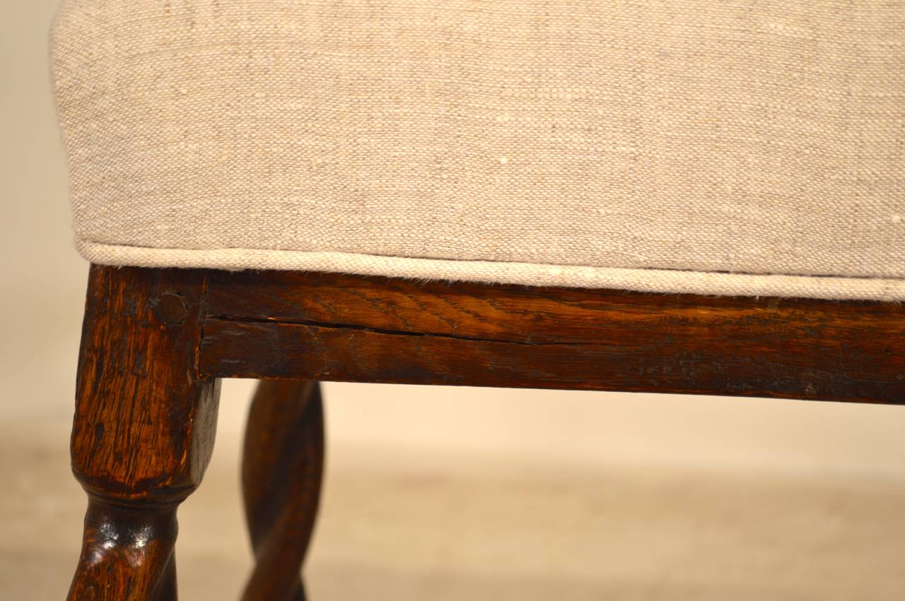 Inglese Panchina inglese del 17° secolo in Oak in vendita
