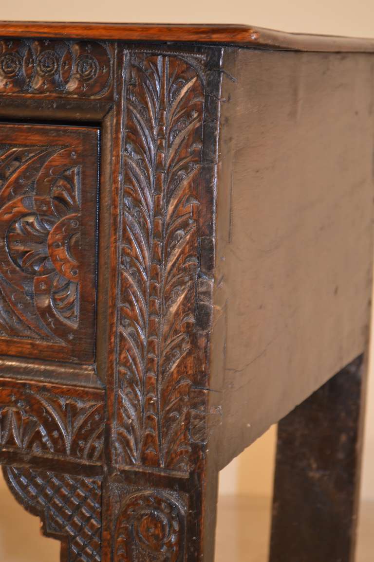 17th-C. Carved Oak Sideboard 1