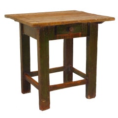 19th-C. Irish Pine Side Table