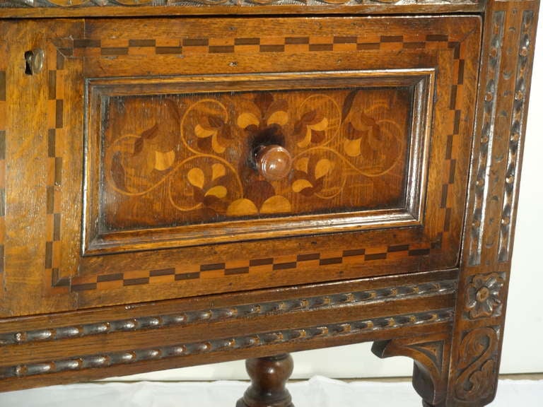 Satinwood 19th-C. Welsh Inlaid Server