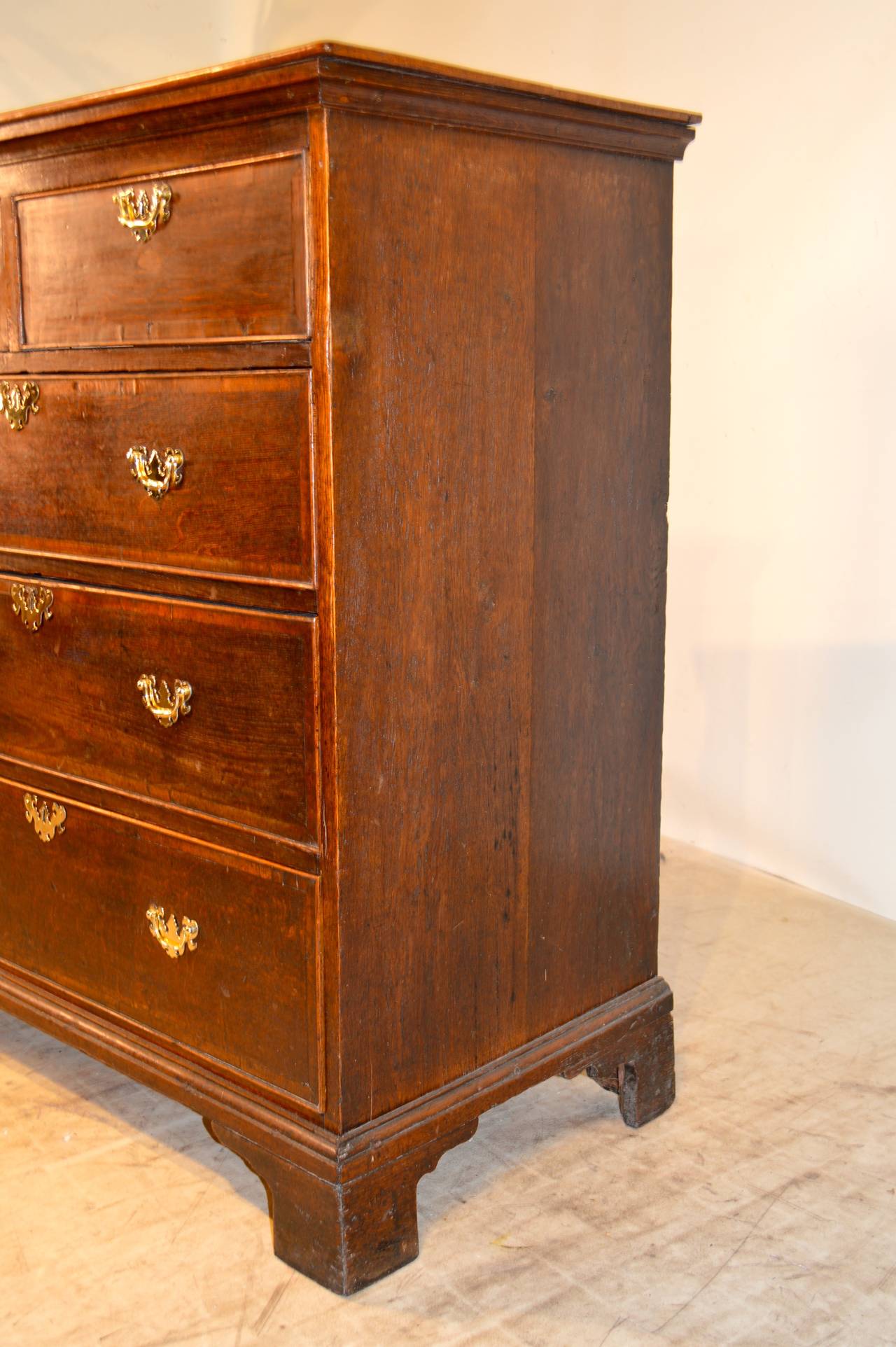 18th Century and Earlier 18th Century  Oak Chest For Sale