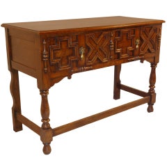 19th-C. English Geometric Sideboard