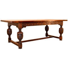 19th Century English Oak Refectory Table