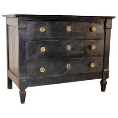 19th Century French Directoire Style Painted Chest