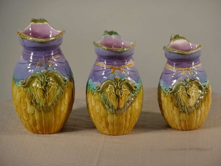 Victorian 19th Century Majolica Breakfast Set For Sale