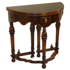 Oyster Walnut Game Table