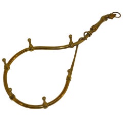19th-C. English Brass Crop Hook